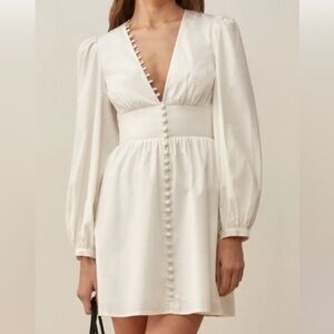 Reformation White Mini Dress